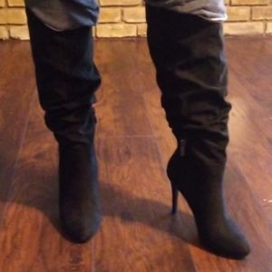 Jessica Simpson Suede Scrunch Boots